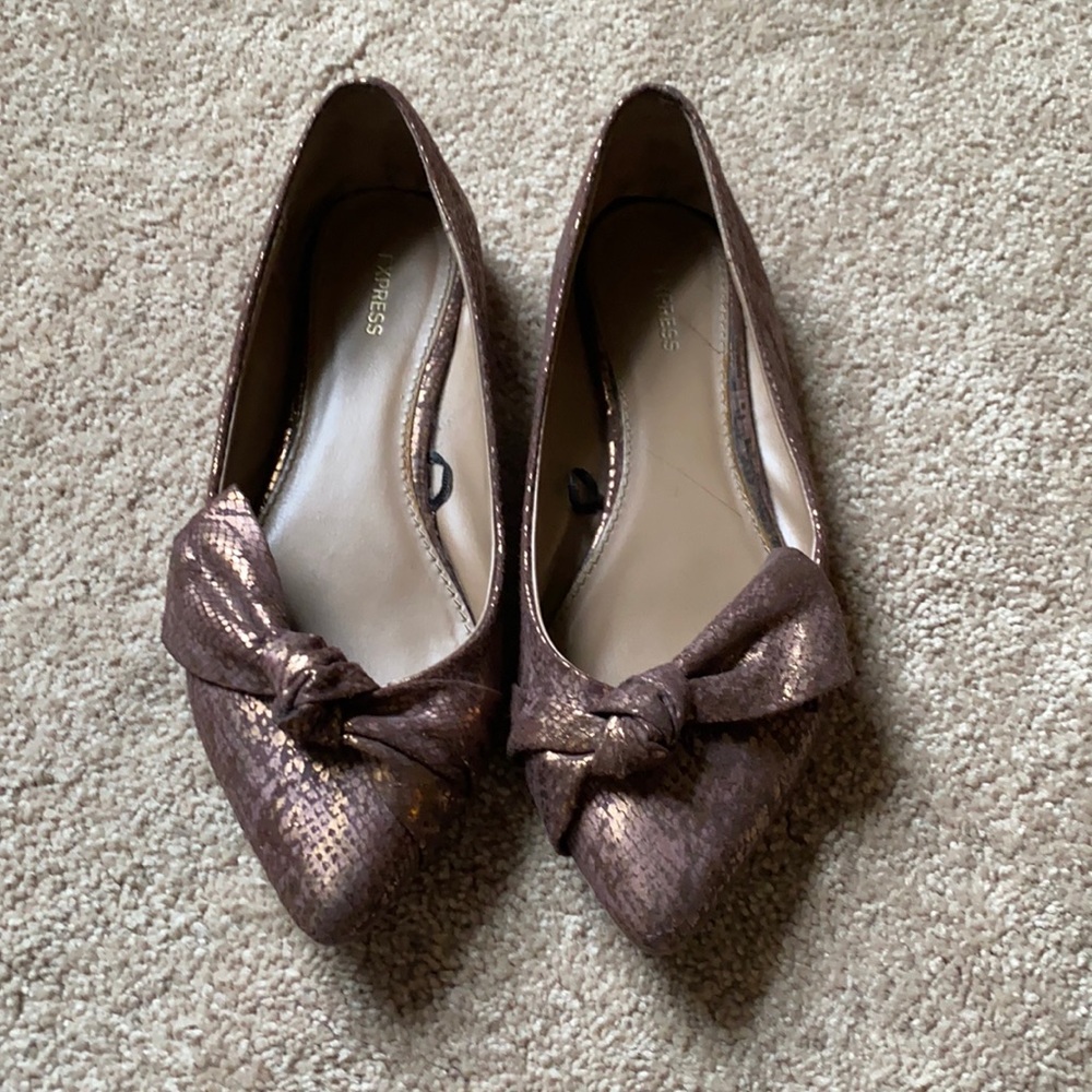 Express Pointed Bow Flats